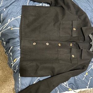 Women M size Black Jacket suede